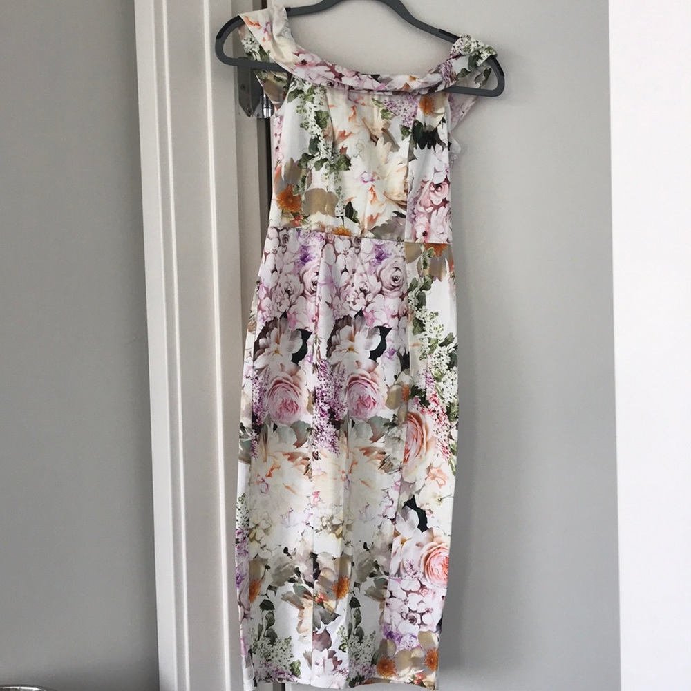 ASOS Floral Midi dress. Off the shoulder